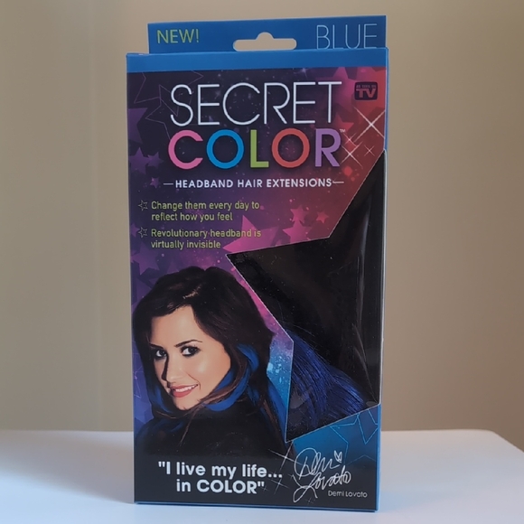 Blue Secret Color Headband Hair Extensions - Picture 1 of 9